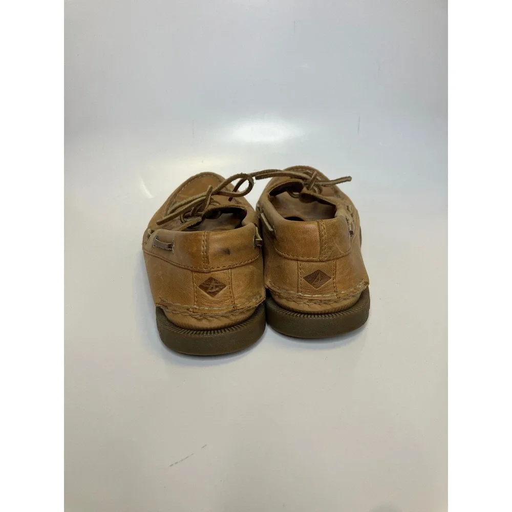 Sperry Boat Shoes Mens 9 M Tan Good Leather Top-Sider Loafers